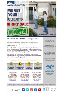 We Get Your Client's Short Sale Approved